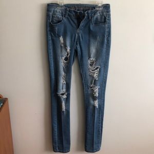 Love Culture light washed skinny jeans